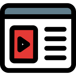 navegador con texto icono