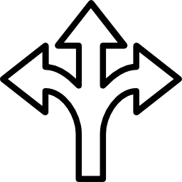 tre frecce icona