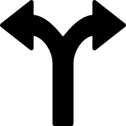 dos flechas icono