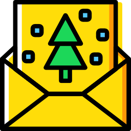 Christmas card icon