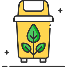 contenedor de plástico icono