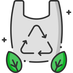 recycelte plastiktüte icon