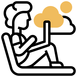 nómada digital icono