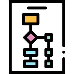 diagrama de flujo icono