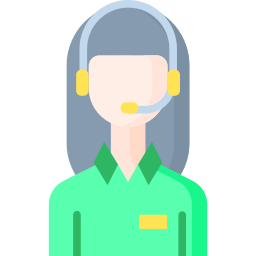 Call center agent icon