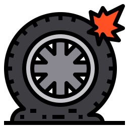 Flat tire icon