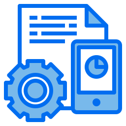 Mobile analytics icon