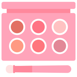 paleta de maquillaje icono