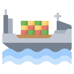 Cargo ship icon