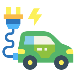 Electric car icon