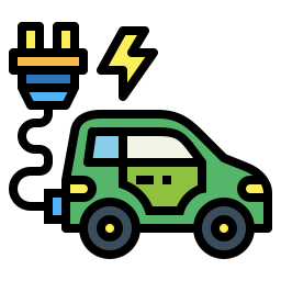 Electric car icon