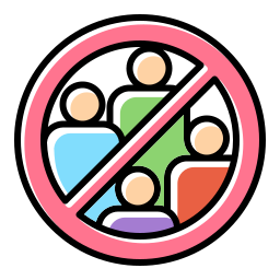 Avoid crowds icon