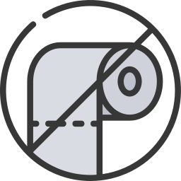 No toilet roll icon