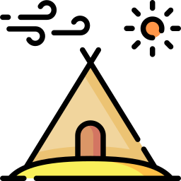 Camping tent icon