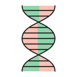 Deoxyribonucleic acid icon