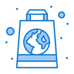 Recycled bag icon