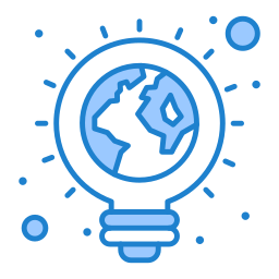 Ecologic light bulb icon