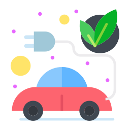 Electric car icon