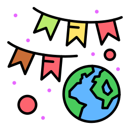 Planet earth icon