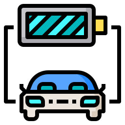 batería de coche icono