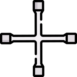 chiave a croce icona