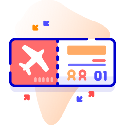 Plane ticket icon