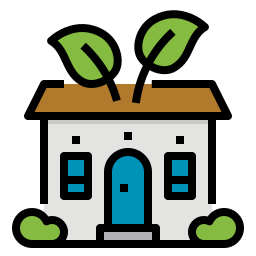 Eco house icon