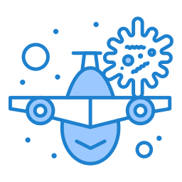 Virus transmission icon