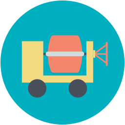 Concrete mixer icon