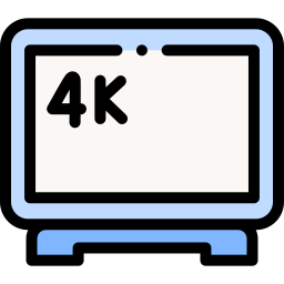 tv 4k icono