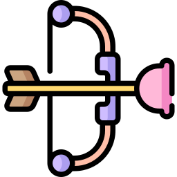 arc et des flèches Icône