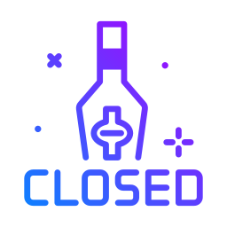 Closed sign icon