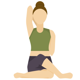 Yoga pose icon