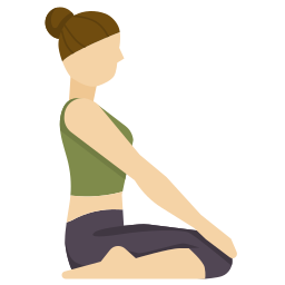 pose de yoga Icône