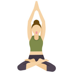 Yoga pose icon