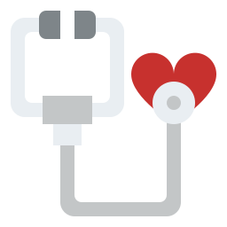 Heart check icon