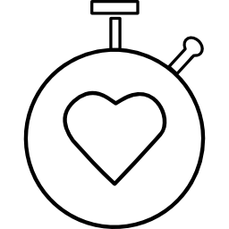 Heart beats controller outline icon