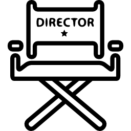 cadeira de diretor de cinema Ícone