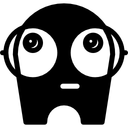 Персонаж из мультфильмов с большими глазами иконка