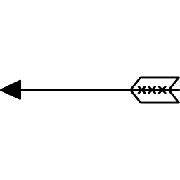 flecha de lanza icono