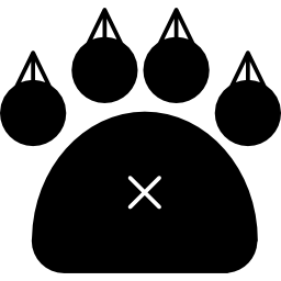 Feline paw icon