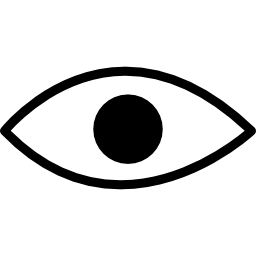 olho de um humano ou animal Ícone