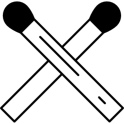 Matchstick cross icon