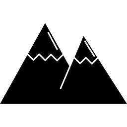 coppia di montagne icona