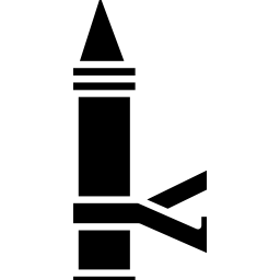 esquema de la herramienta para colorear crayón icono
