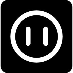 Connection to electricity icon
