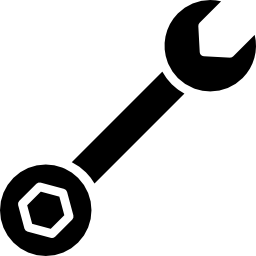 Wrench of double side icon