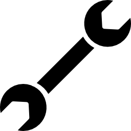 Double sided wrench tool icon