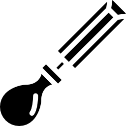 cuchara con mango icono