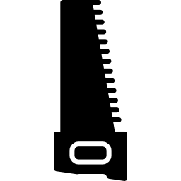 Saw in vertical position icon